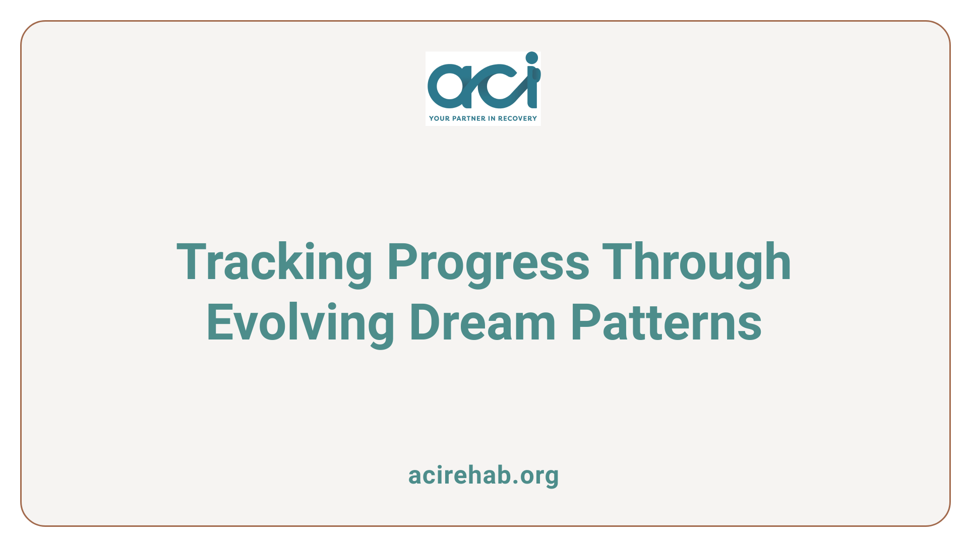 Tracking Progress Through Evolving Dream Patterns