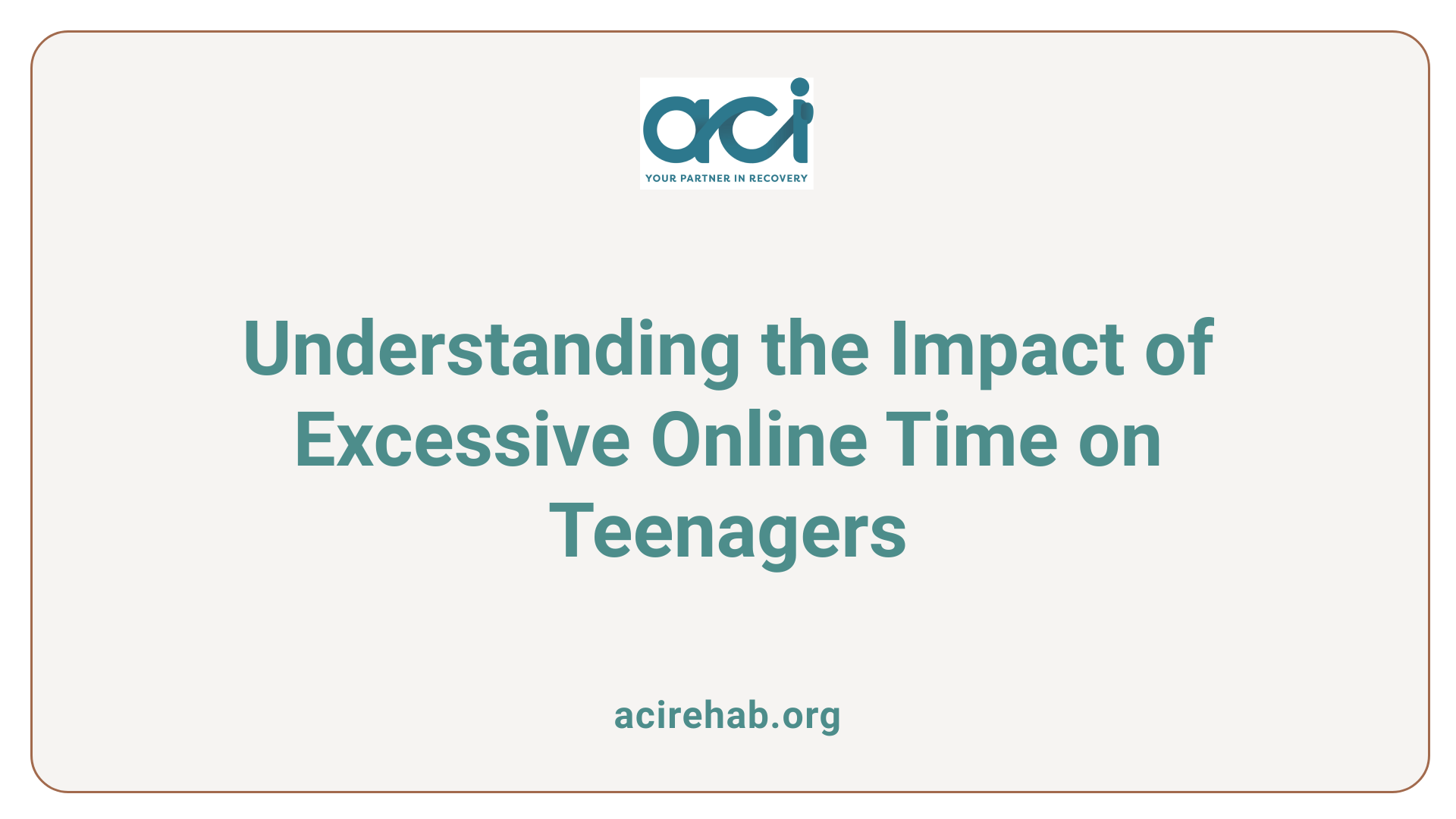 Understanding the Impact of Excessive Online Time on Teenagers