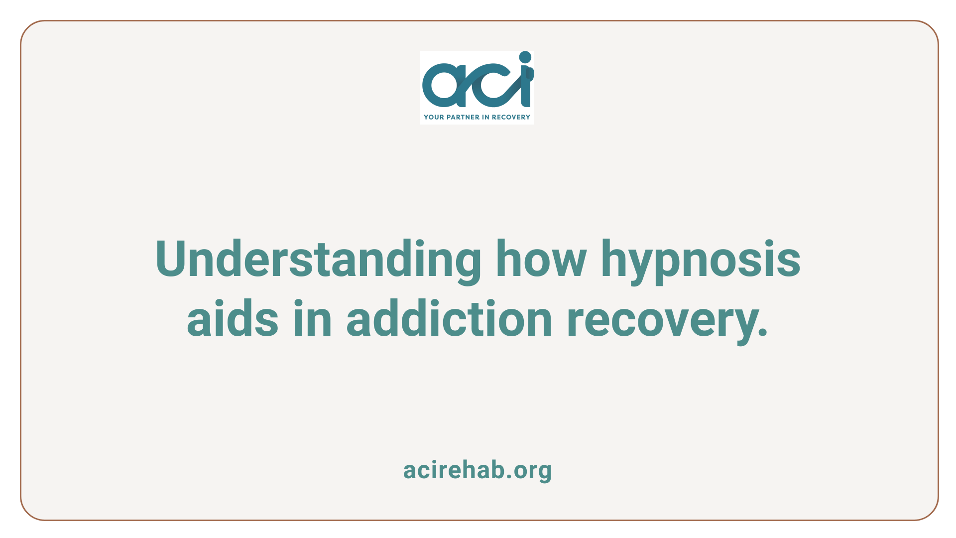 Understanding how hypnosis aids in addiction recovery.