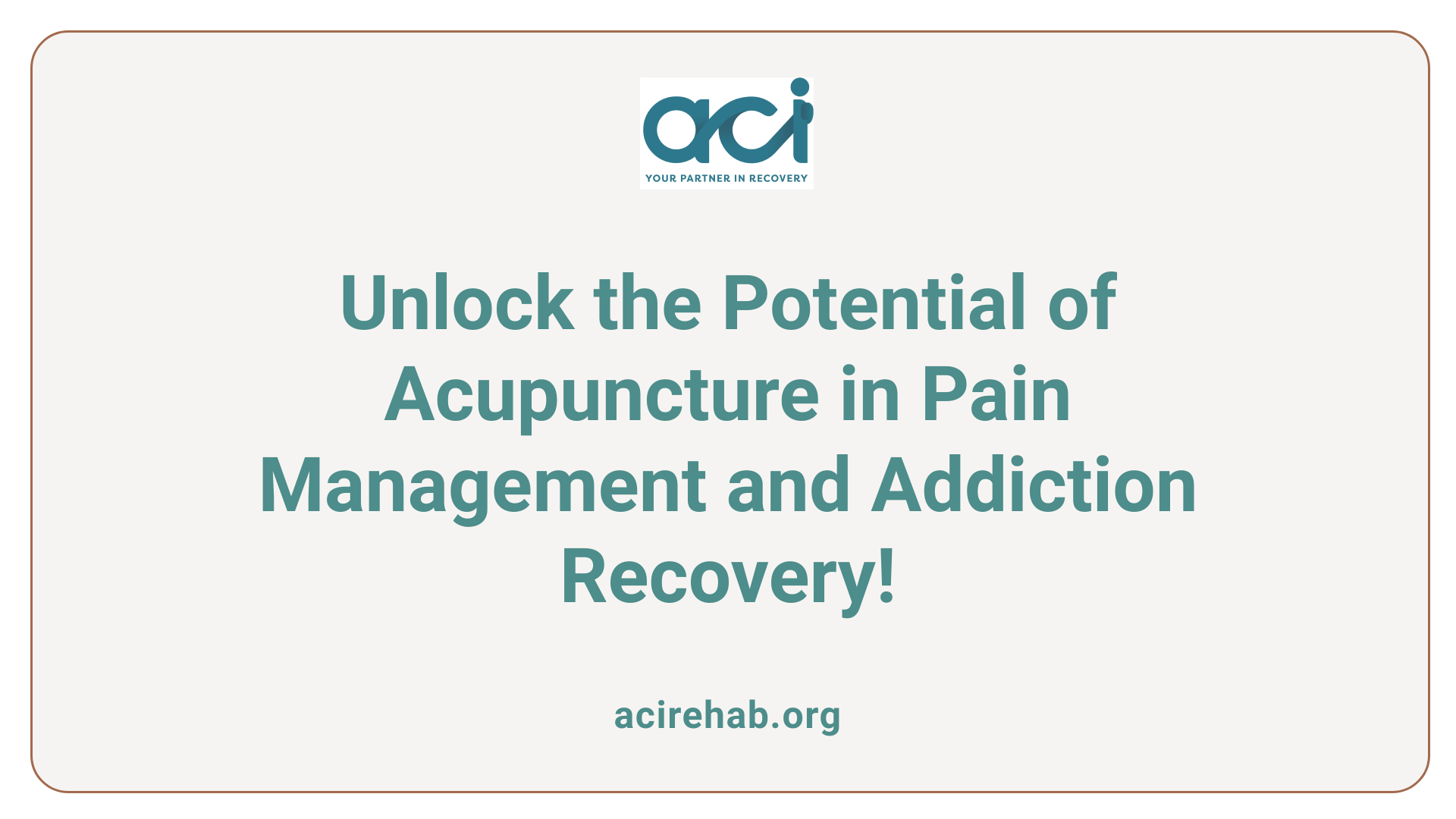 Unlock the Potential of Acupuncture in Pain Management and Addiction Recovery!