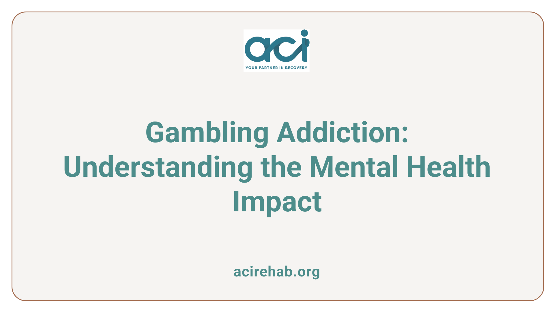 Gambling Addiction: Understanding the Mental Health Impact