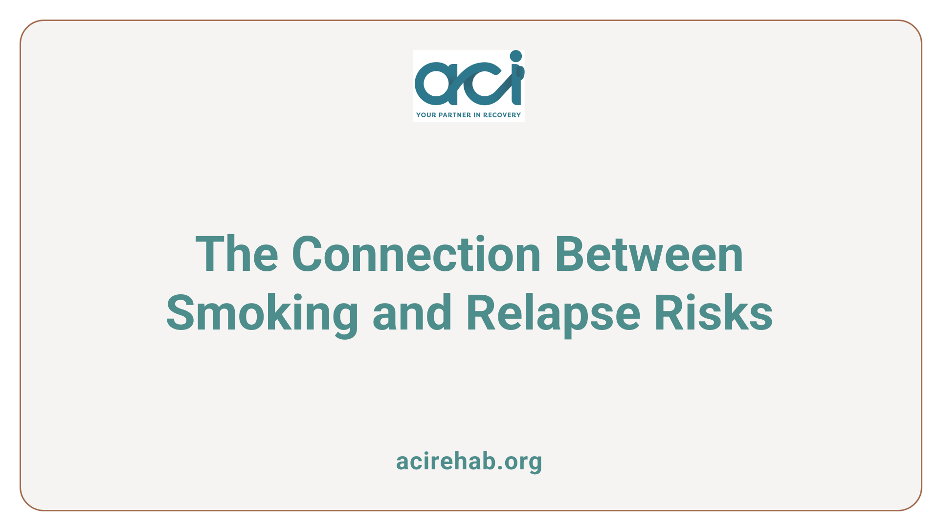 The Connection Between Smoking and Relapse Risks