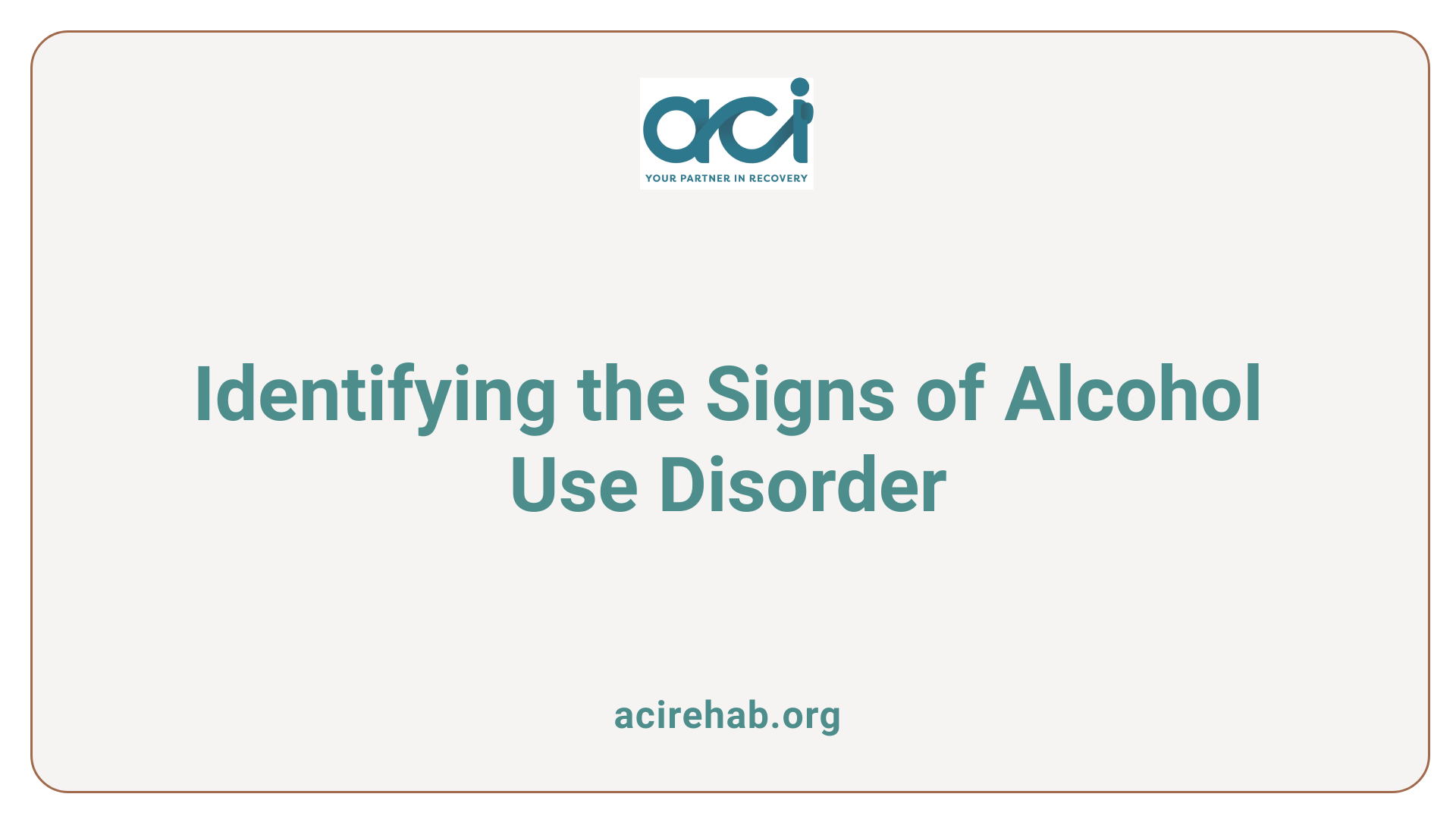 Identifying the Signs of Alcohol Use Disorder