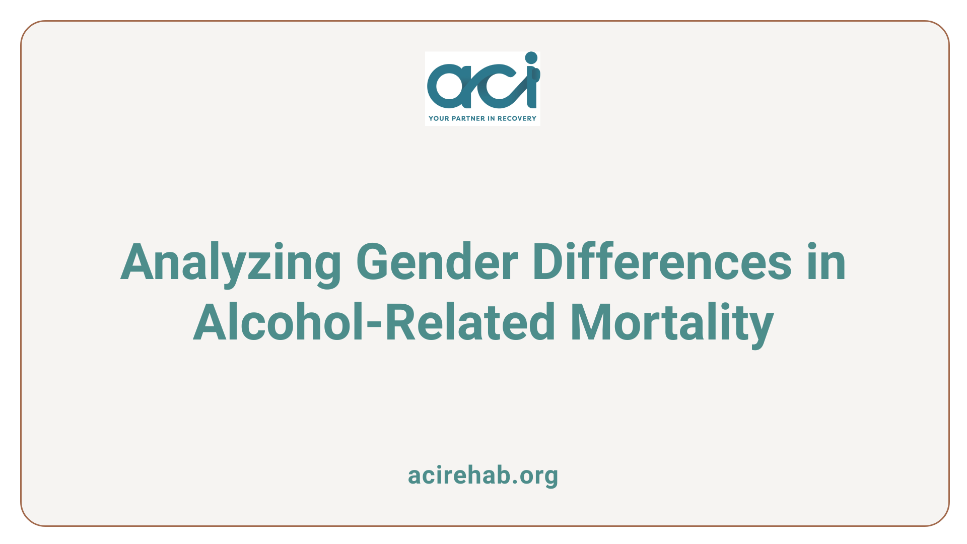 Analyzing Gender Differences in Alcohol-Related Mortality