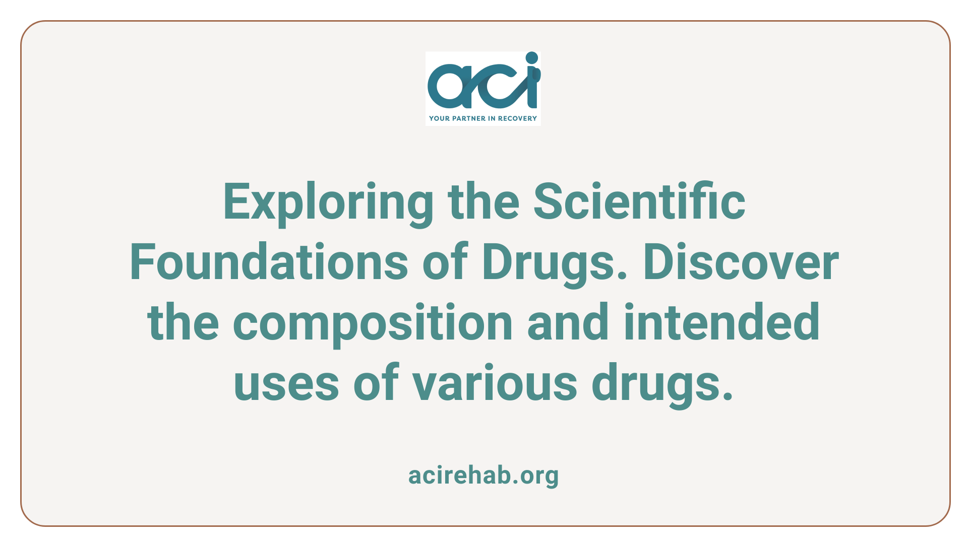 Exploring the Scientific Foundations of Drugs. Discover the composition and intended uses of various drugs.