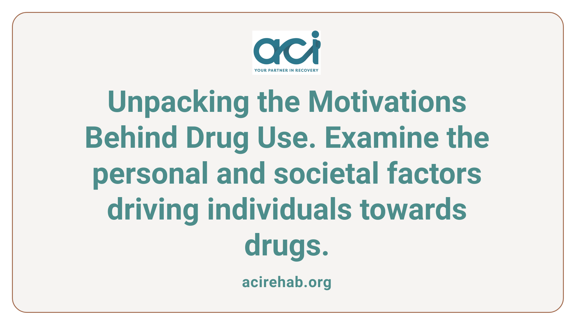 Unpacking the Motivations Behind Drug Use. Examine the personal and societal factors driving individuals towards drugs.