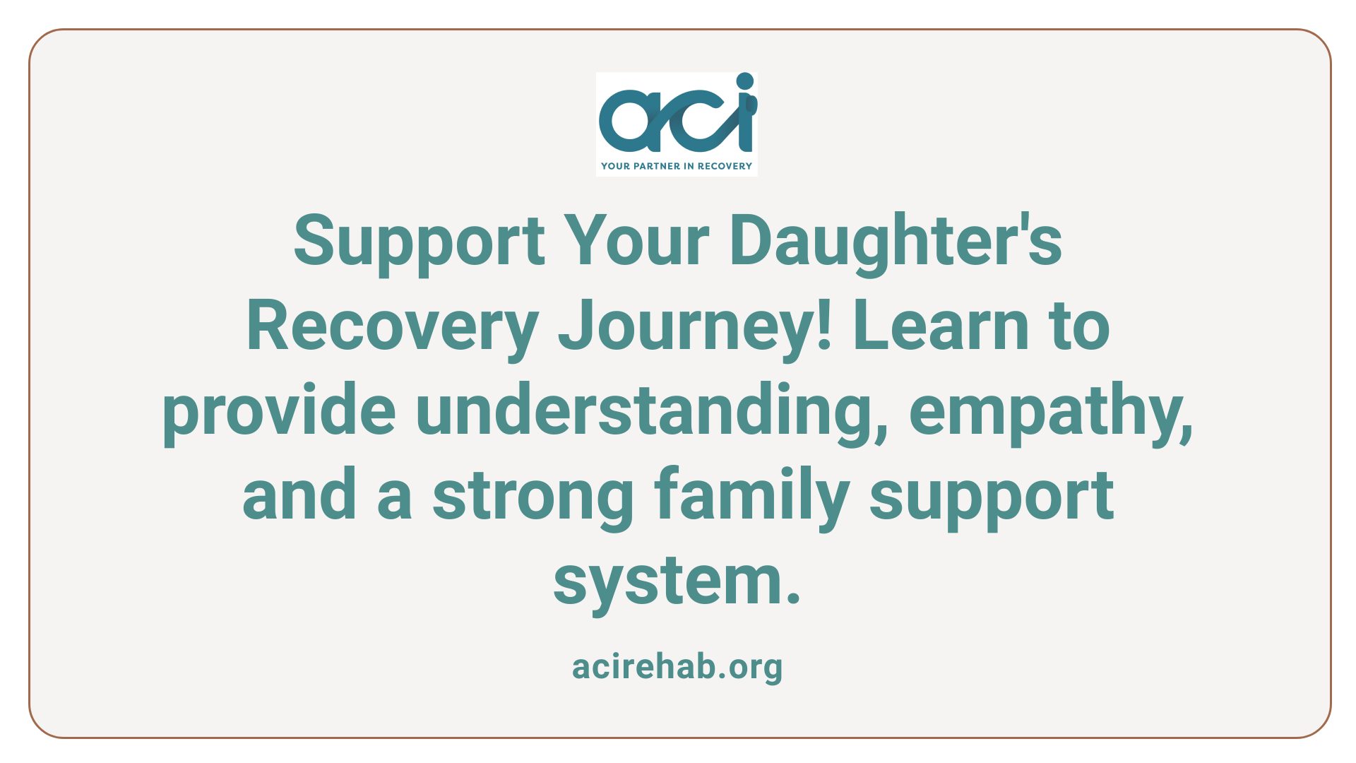 Support Your Daughter's Recovery Journey! Learn to provide understanding, empathy, and a strong family support system.