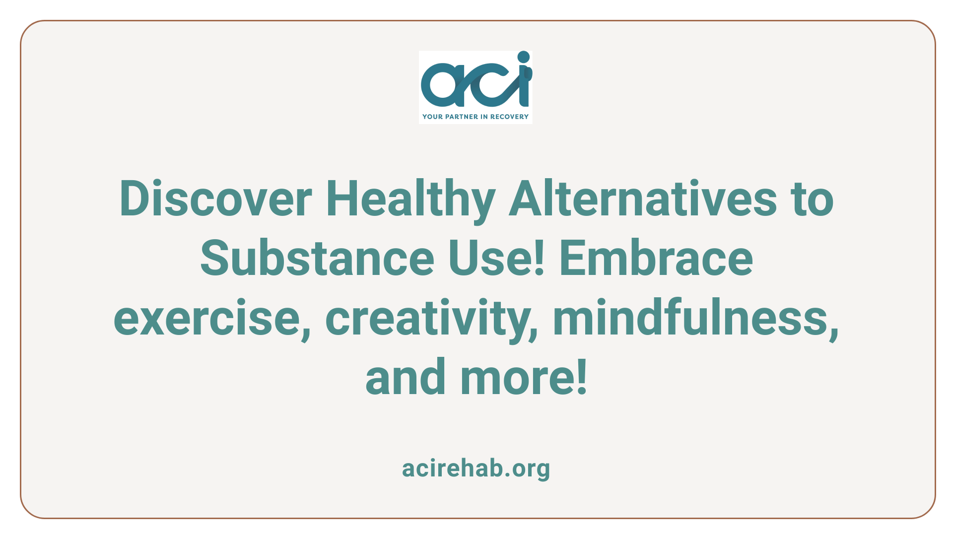 Discover Healthy Alternatives to Substance Use! Embrace exercise, creativity, mindfulness, and more!