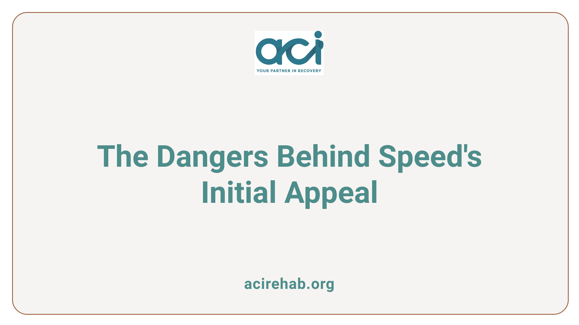 The Dangers Behind Speed's Initial Appeal