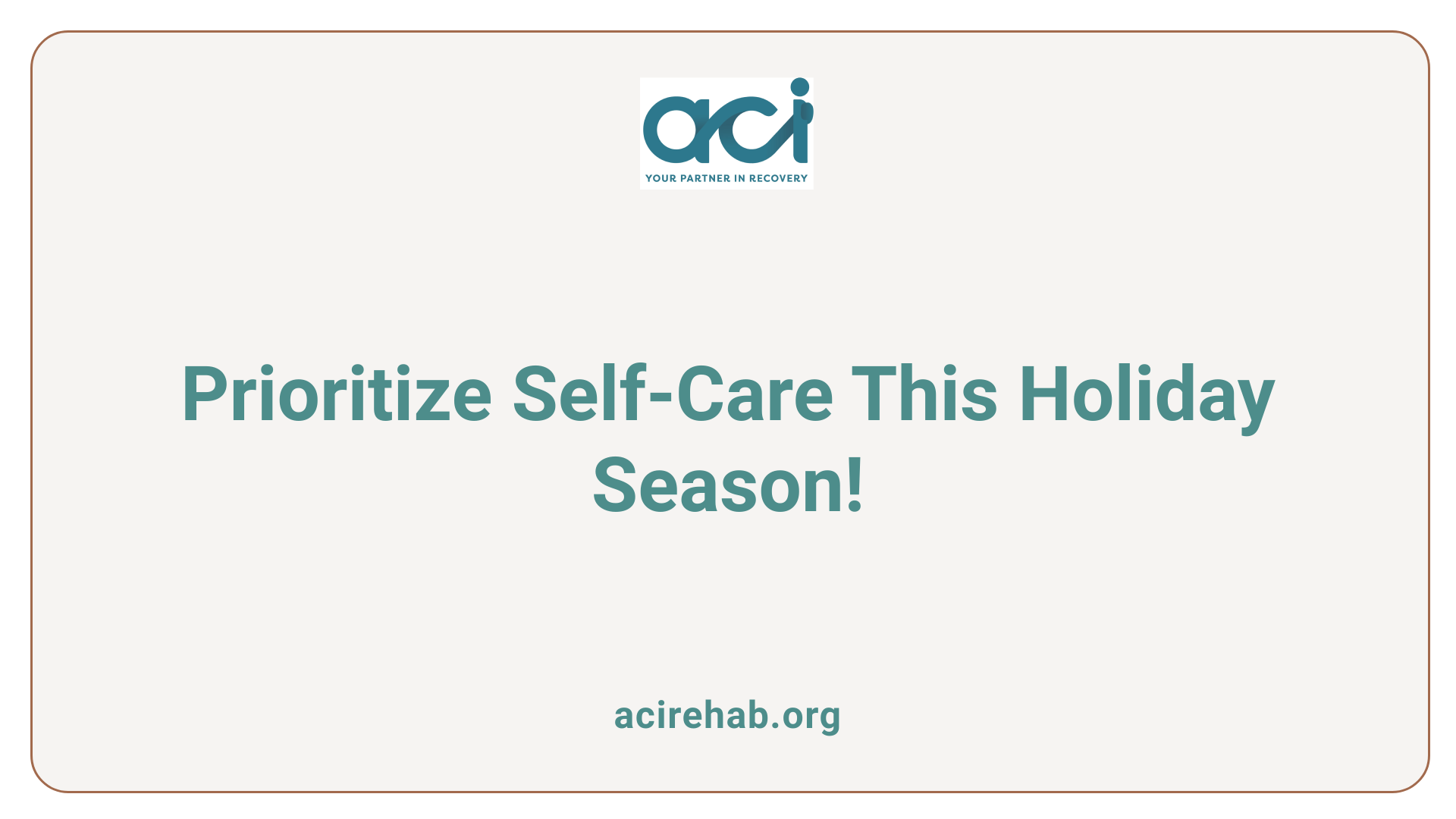 Prioritize Self-Care This Holiday Season!