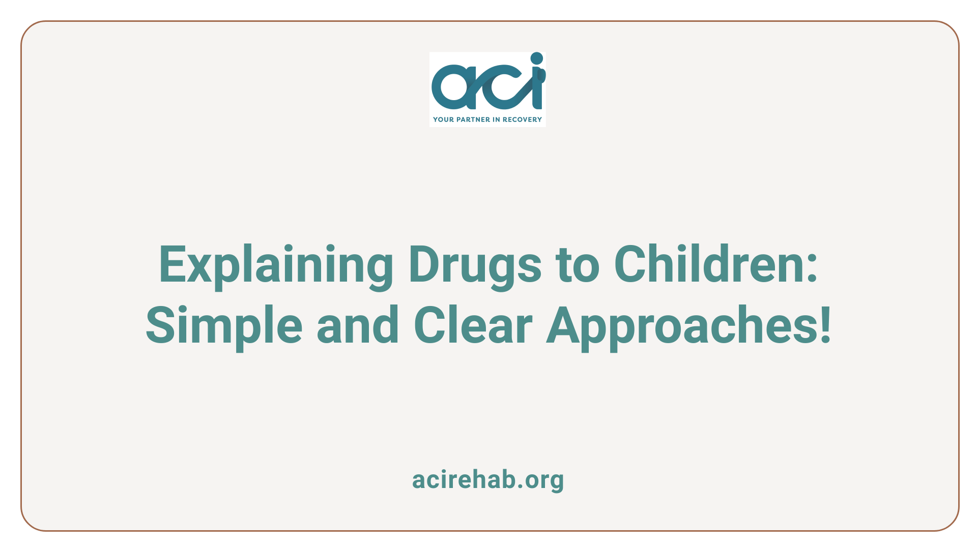 Explaining Drugs to Children: Simple and Clear Approaches!