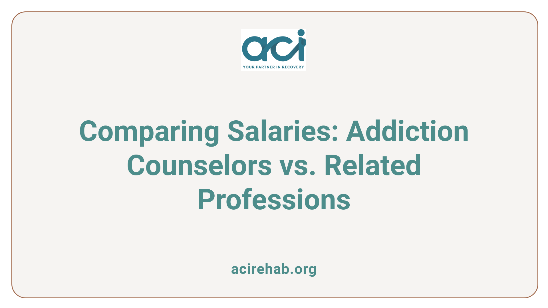 Comparing Salaries: Addiction Counselors vs. Related Professions