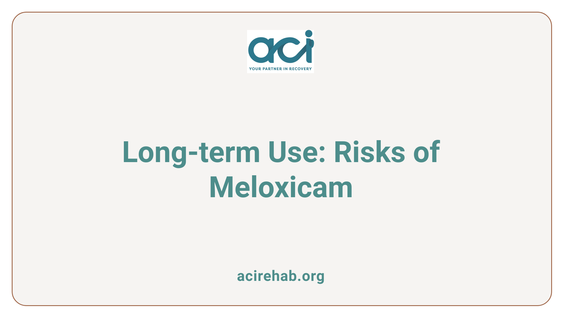 Long-term Use: Risks of Meloxicam