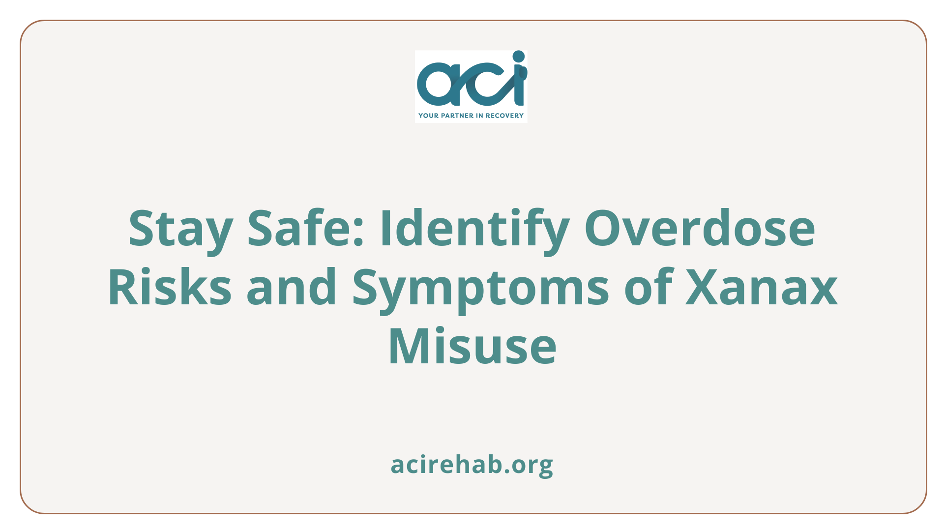 Stay Safe: Identify Overdose Risks and Symptoms of Xanax Misuse