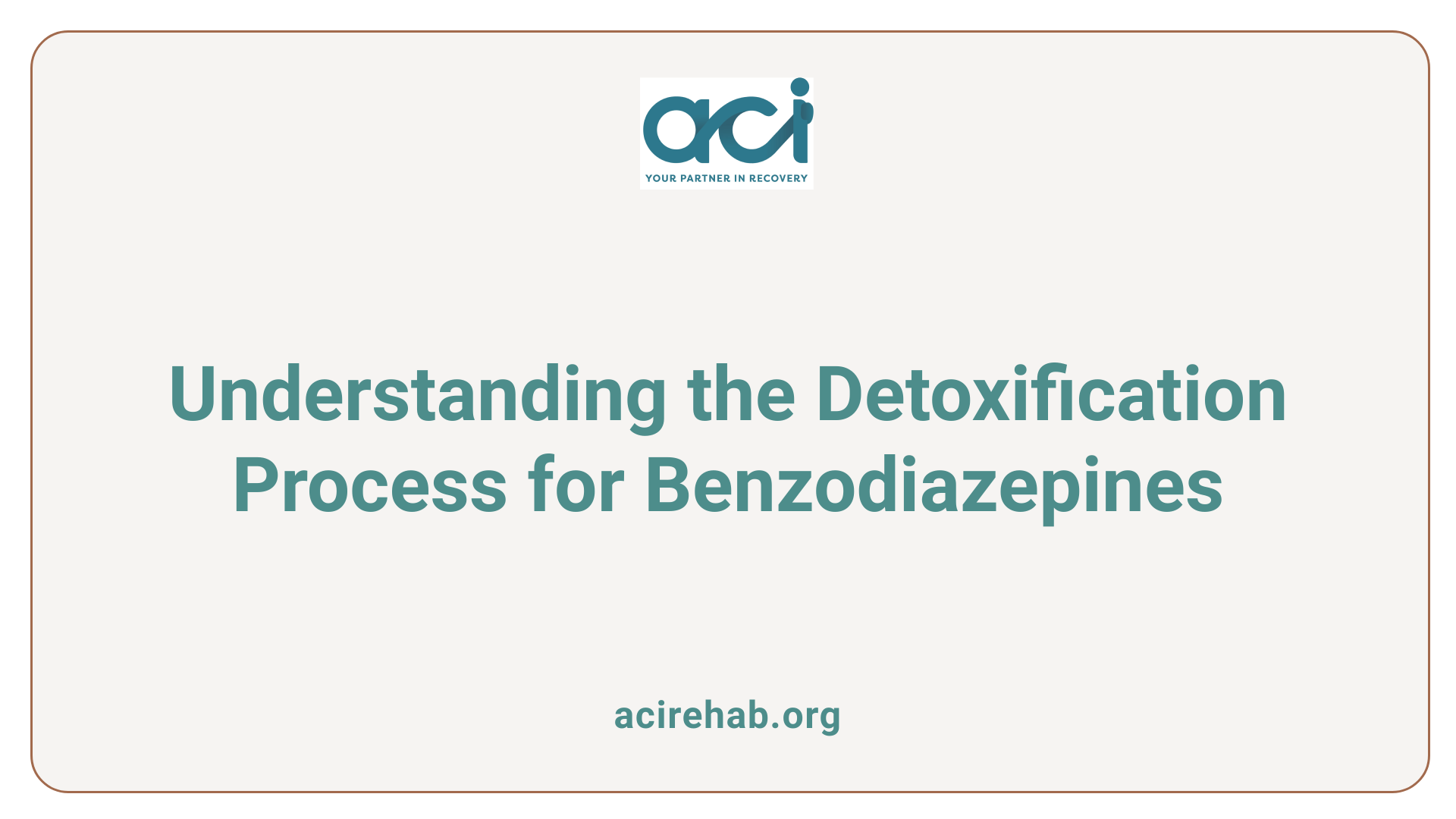 Understanding the Detoxification Process for Benzodiazepines