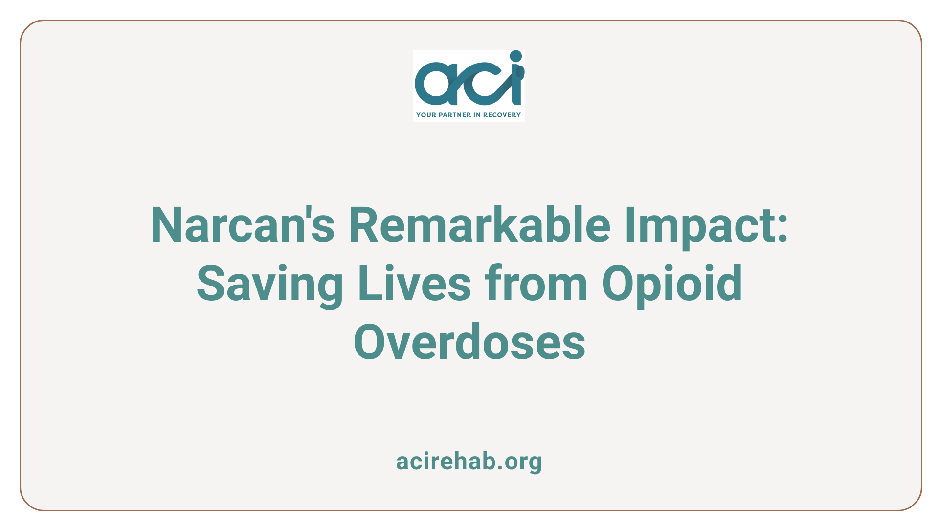 Narcan's Remarkable Impact: Saving Lives from Opioid Overdoses