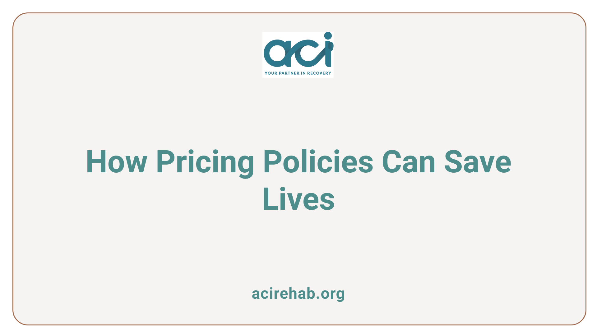 How Pricing Policies Can Save Lives