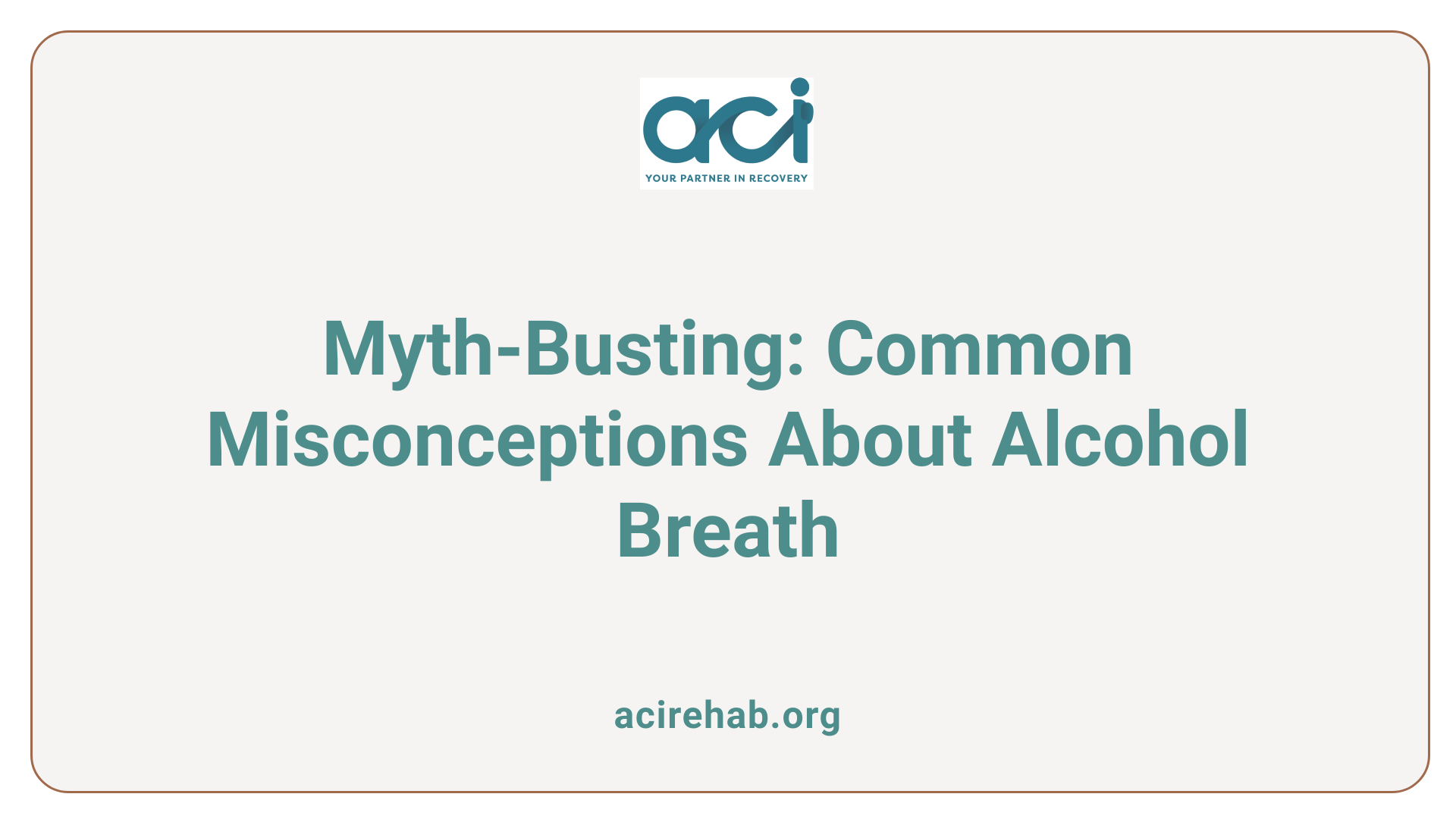 Myth-Busting: Common Misconceptions About Alcohol Breath