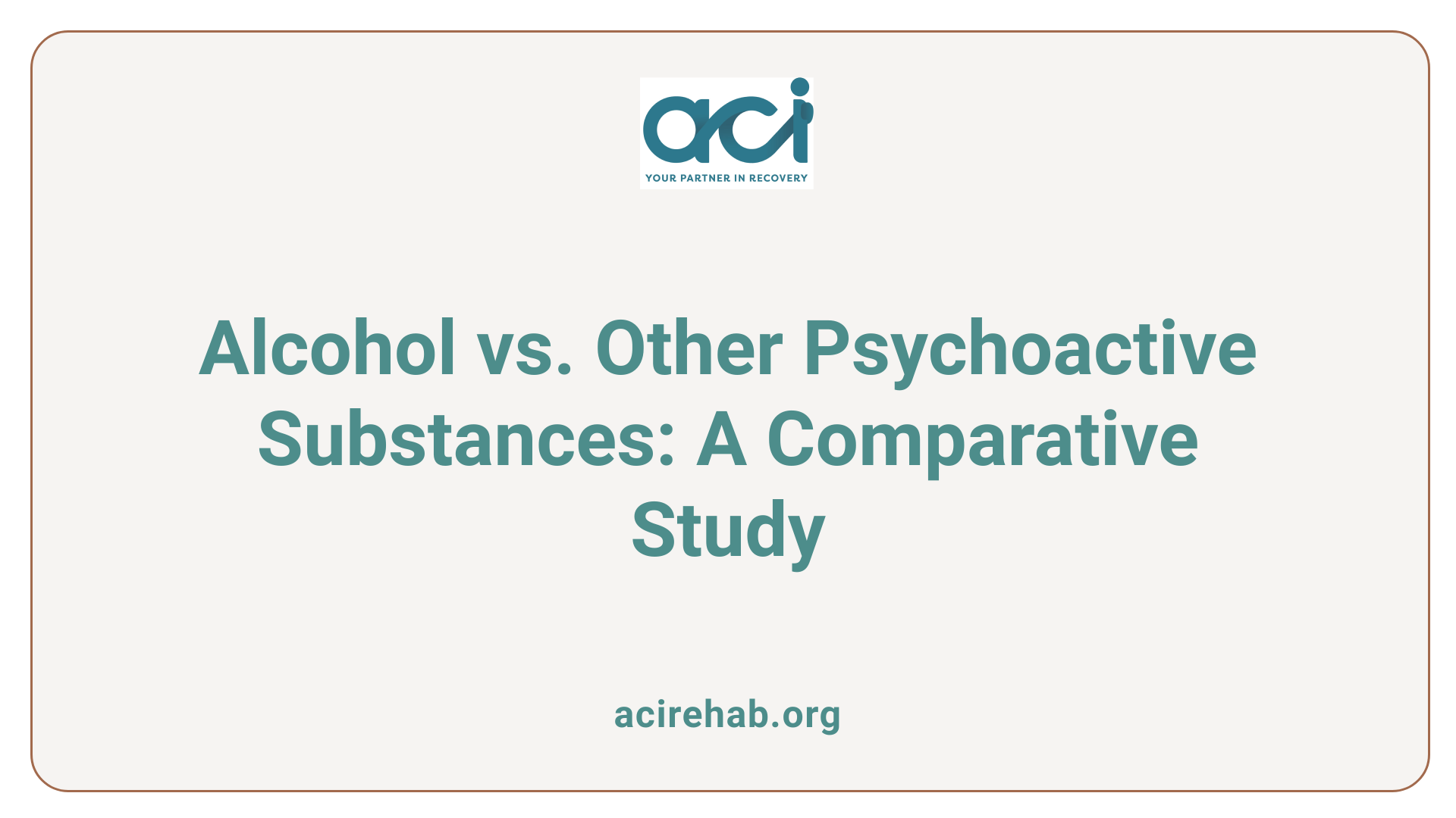 Alcohol vs. Other Psychoactive Substances: A Comparative Study