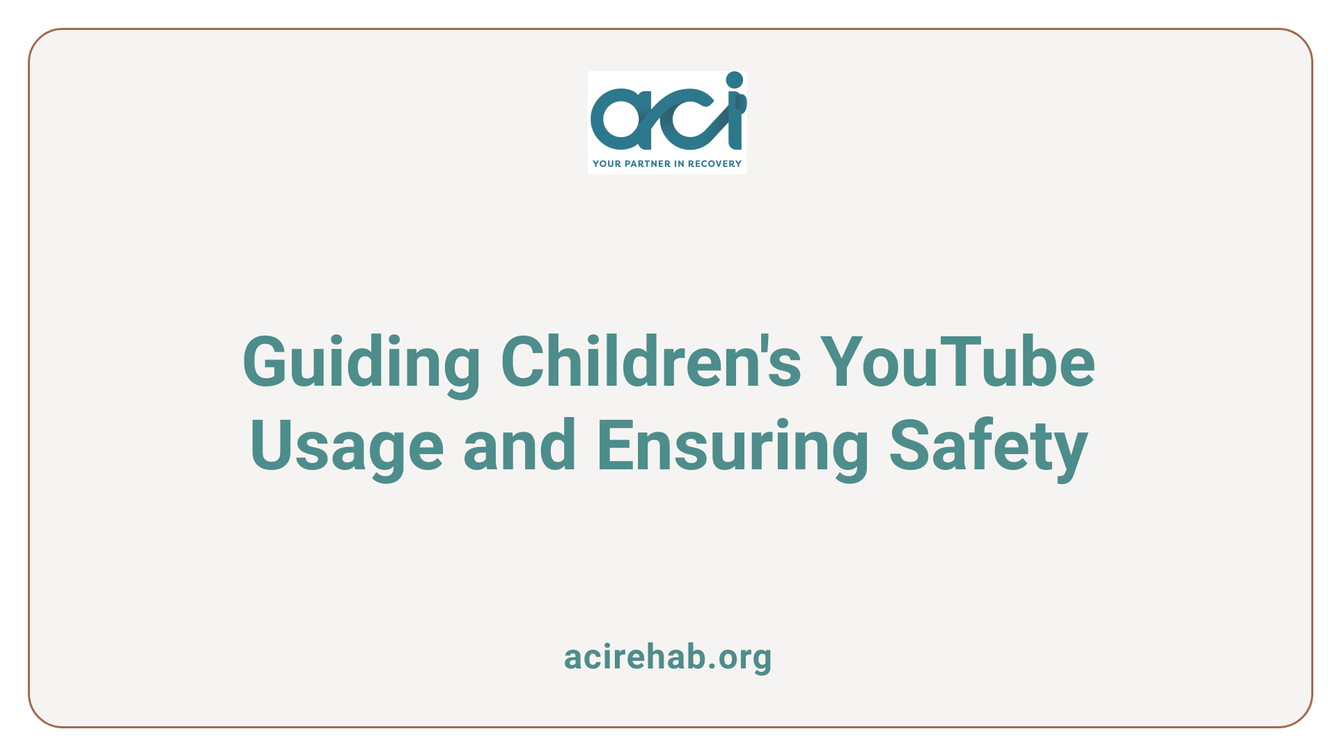 Guiding Children's YouTube Usage and Ensuring Safety