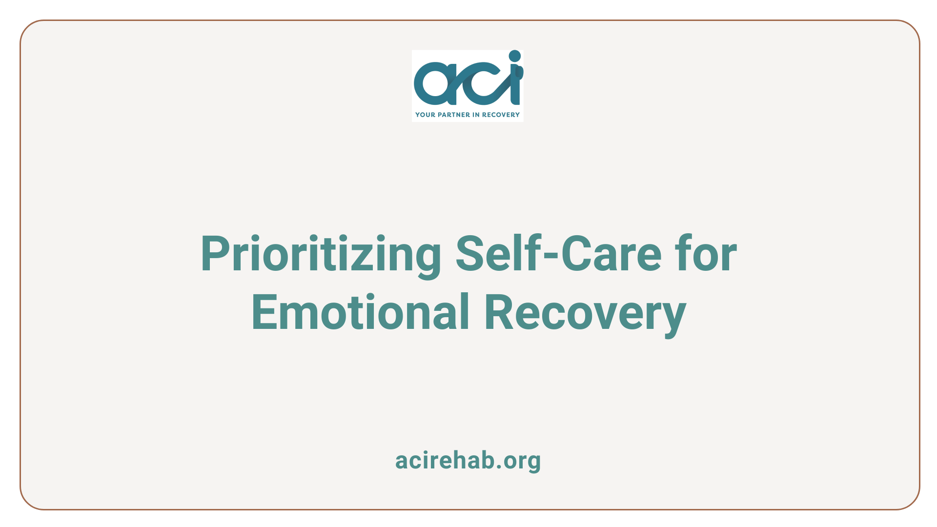 Prioritizing Self-Care for Emotional Recovery