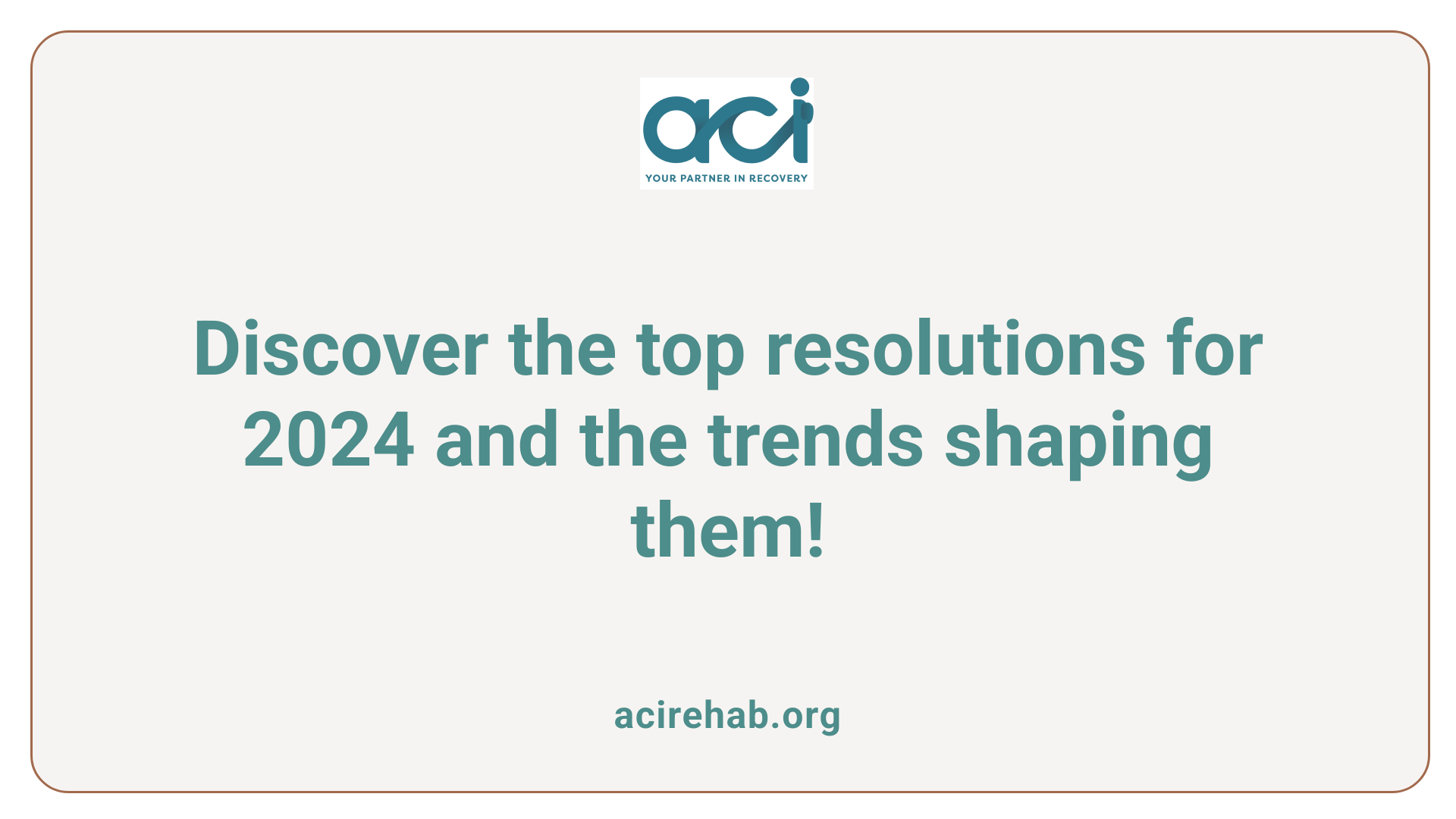 Discover the top resolutions for 2024 and the trends shaping them!