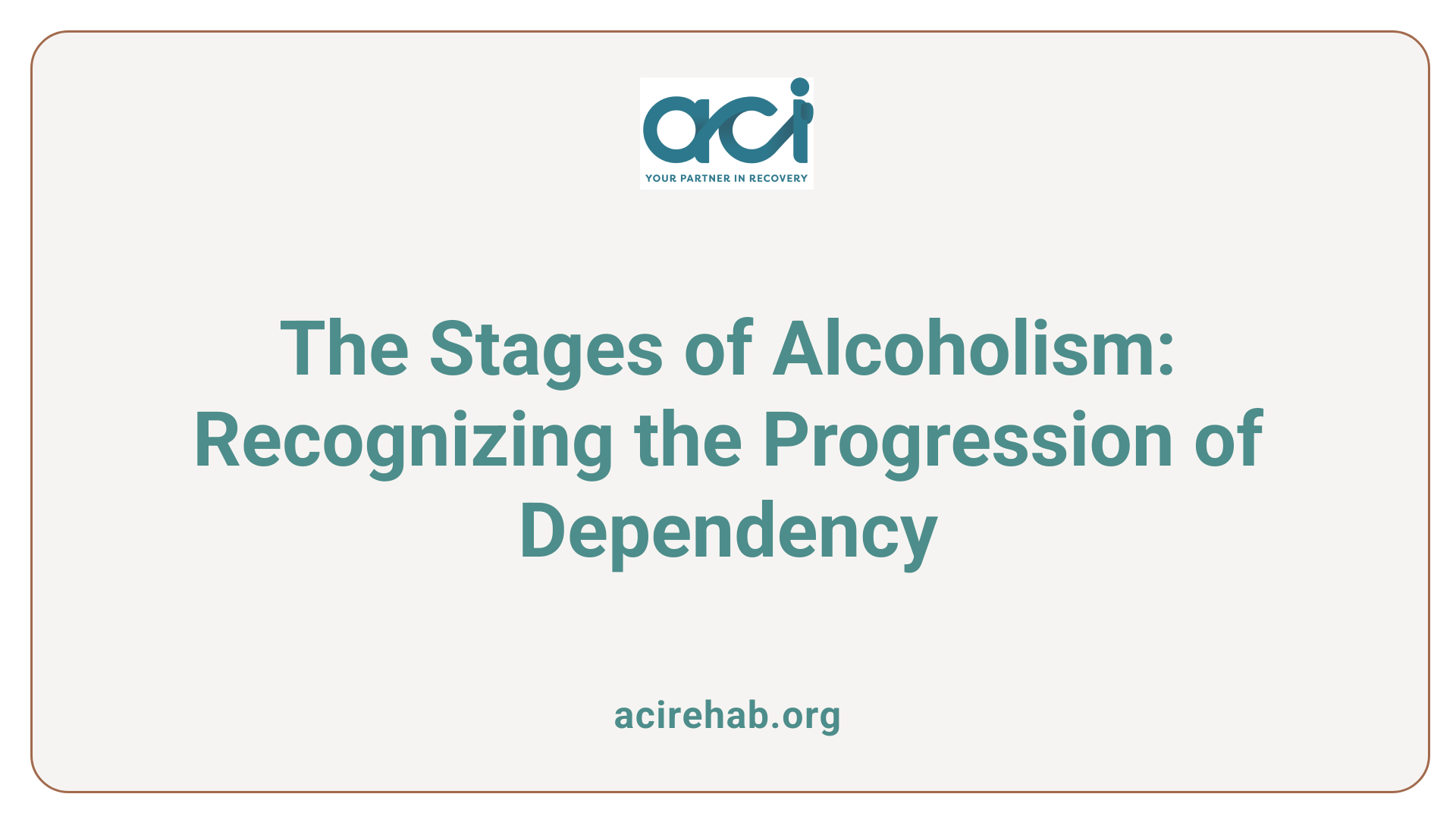 The Stages of Alcoholism: Recognizing the Progression of Dependency