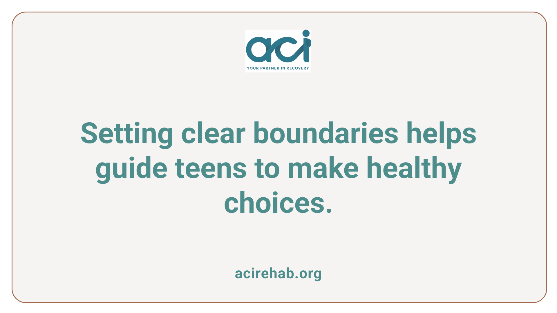 Setting clear boundaries helps guide teens to make healthy choices.