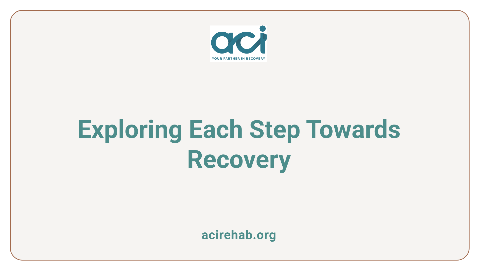 Exploring Each Step Towards Recovery