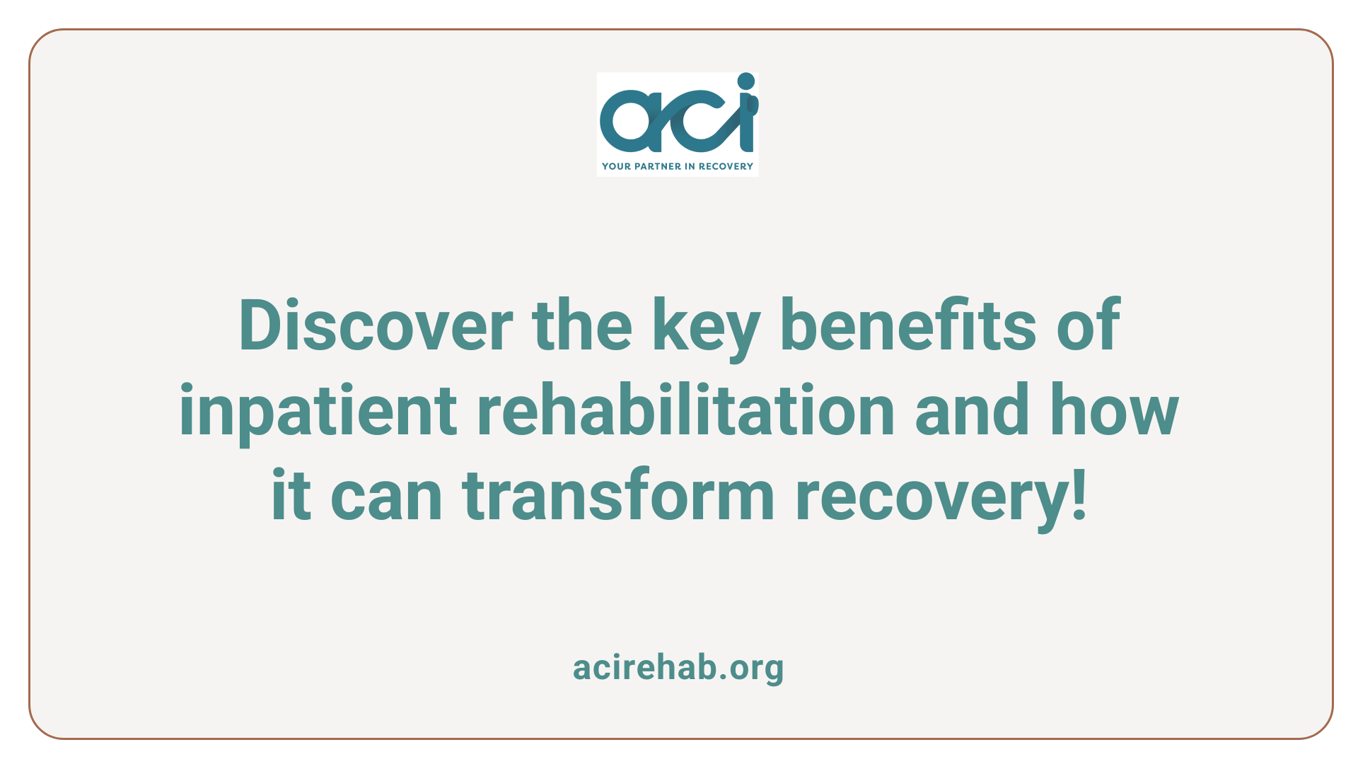 Discover the key benefits of inpatient rehabilitation and how it can transform recovery!